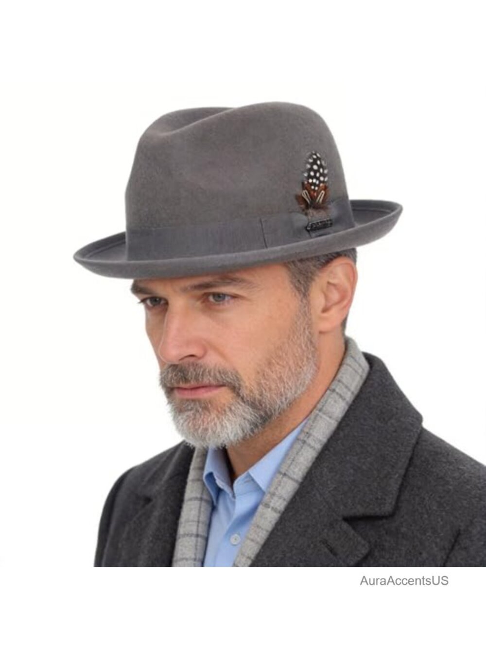 Wool Felt Wide Brim Fedora Packable Water Repellent Unisex Hat